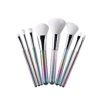 China Angular Blush High Quality 8pcs Shine Color Travel 2021 Set Cosmetic Makeup Brushes for sale