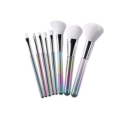 China Angular blush shine color can be set custom luxury beauty logo wholesale makeup brushes for sale