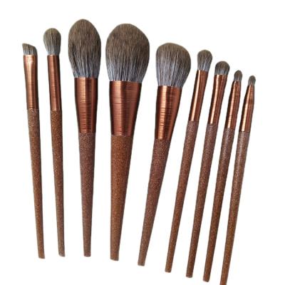 China Angular blush travel bamboo carbon environmental protection luxury sleeve brush bling makeup brush set wholesale for sale