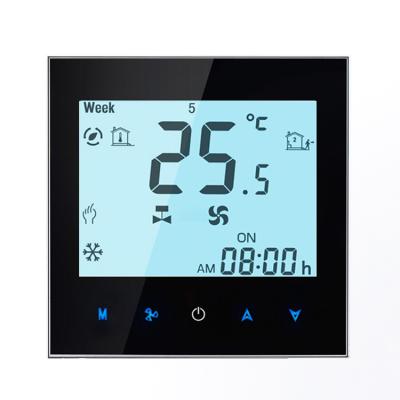 China Home Indoor Digital Fan Coil Thermostat Programmable 3 Speed ​​Thermostat For HVAC System And Rooms for sale