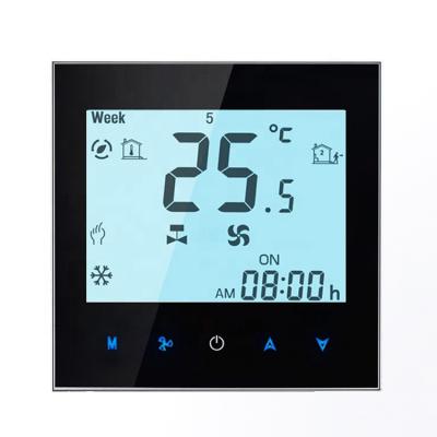 China Other Central Air Conditioning Thermostat Controller Hotel Modbus Touch Screen Room Thermostat for sale