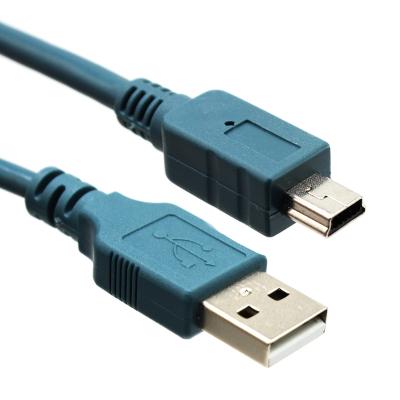 China Video Game Player 3A Shielded Four-Core USB 2.0 Male A To Mini B 5 Pin Charging Cable For Digital Cameras MP3 MP4 Data Charger Cable for sale