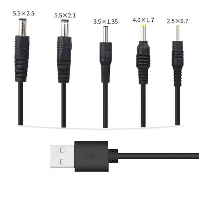 China Home Appliance 5521 5525 USB To 3.5*1.35 4.0*1.7 2464 22awg 24AWG 20AWG DC Charging Power Cable for sale