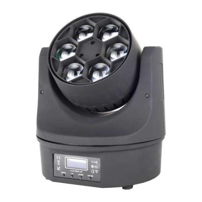 China CZ Mini Bee Eye 6x15w 4in1 Rgbw Sports Stadiums Led Beam Moving Head Light With Bee Eye Effect Club Lights for sale