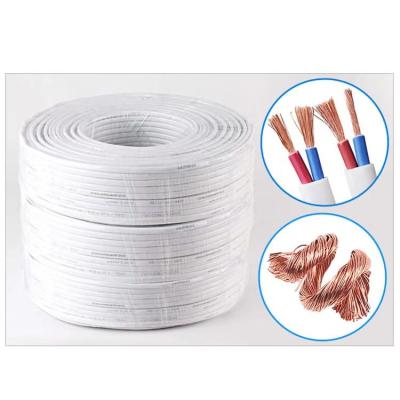 China Flexible RVVB Power Cable 0.5-6 mm2 2-core Wire And Cable for Uniform Home DIY for sale