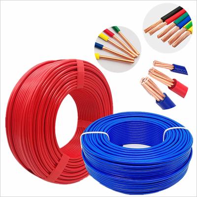 Chine Single Core PVC Copper Wire 1.5 mm 2.5 mm 4 mm 6 mm Electric Cables à vendre