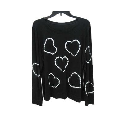 China Fashion Breathable Design Like Graphic Women's Long Sleeve Round Neck Pullover Fall/Winter Tie Dye Sweatshirt for sale