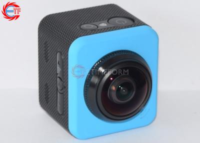 China Cámara de la acción de la prenda impermeable de la rotación de 360 grados, cámara de vídeo inalámbrica de la forma del cubo en venta