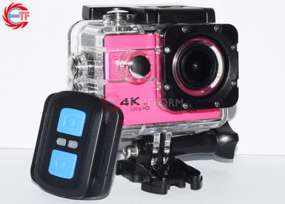 China 24fps Rose Red  4k Remote Control Action Camera Adjustable Camera Sports HD DV for sale