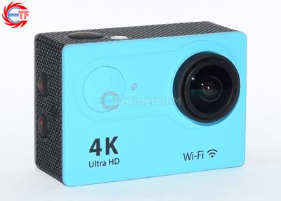 China 2.0 Inch LCD Blue 4k Sports Action Camera FHD Wide Angle With Water Proof Case for sale