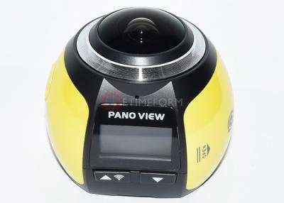 China Panoramic 30m Waterproof DV Camera Allwinner V3 , Yellow 1080p 60fps Action Camera for sale