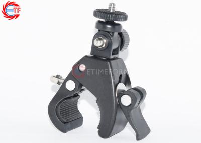 China Rotation Action Camera Accessories , Plastic Motorcycle Handlebar Camera Mount for sale