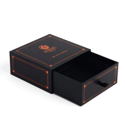 China Handmade Small Paper Box Good Quality Black Material Packaging Cardboard Gift Box for sale