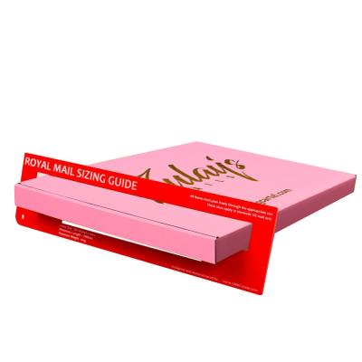 China Recyclable Custom Logo Mailing Box Kleine Inpak Brievenbus Doosje Caixa De Correio Pink for sale