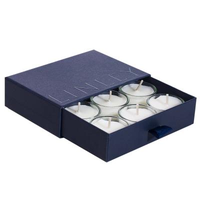 China Handmade Custom Luxury Tealight Tealight Candle Packaging Boxes Tealight Candle Gift Box for sale