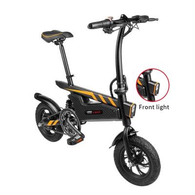 China China Aluminum Alloy Fast Speed ​​50km Battery Life 12 Inch Long Bike Shockproof Electric Bicycle With Pedals Folding Electric Bike for sale