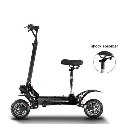 China 2022 Unisex High Performance 3600W Dual Tron Electric Scooter 10 Inch Tire 2 Steel Wheels E-scooter Factory Price Electric Scooters for sale