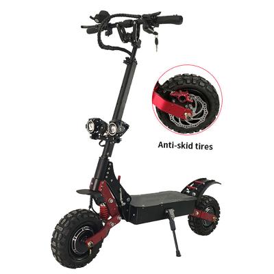 China 2021 unisex new fashionable adult off road electric scooter 5600w 11 inch fat tire high speed off road electric scooter for sale