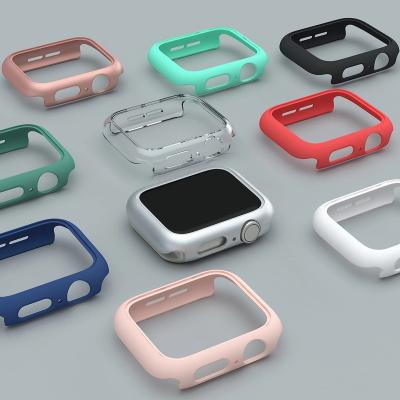 China Shockproof/Dust Hard PC Frame Bumper Shell Cover For Apple Watch 41mm 45mm PC Cover Case For iWatch Series 7 for sale