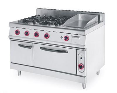 China 4 Burner Gas Electric Oven , Gas Cooker Electric Oven CE Certification for sale