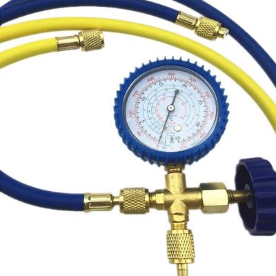 China HVAC r410a r134a refrigeration gauge air compressor anti-collision miscellaneous pressure gauge for air conditioning for sale