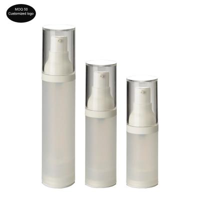 China 20ml 30ml 50ml PP Airless Bottle Frosted Matte Cosmetic Lotion Bottle Used For Travel Refillable Bottles 1oz for sale