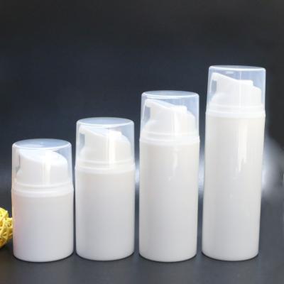 China 30ml 50ml 80ml 100ml 120ml 150ml clear cap PP airless bottle vacuum pump lotion bottle used for skincare packaging for sale