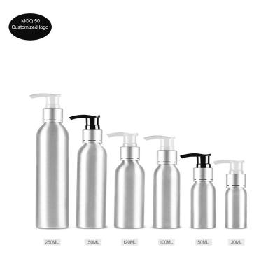 China Free Shipping Refillable Aluminum Bottle Pump Bottle Refillable Empty Lotion Bottles For Cosmetic Packag for sale