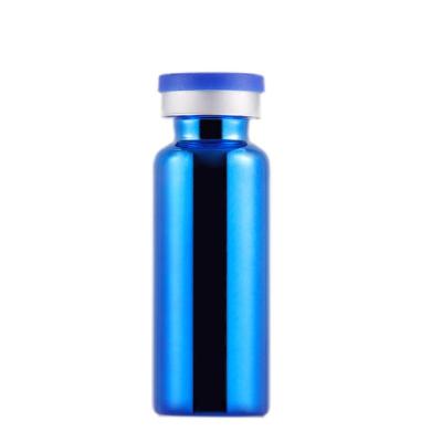 Cina Diameter 22mm 20ml Blue Glass Lotion Bottle Hyaluronic Acid Essence Stock Solution Ampoule, Bayonet Vial in vendita