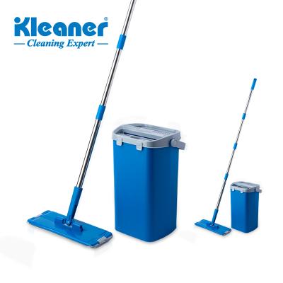 China Sustainable Kleaner Scraping Flat Bucket Mop With Function Handless Dry And Wash Magic Mop for sale