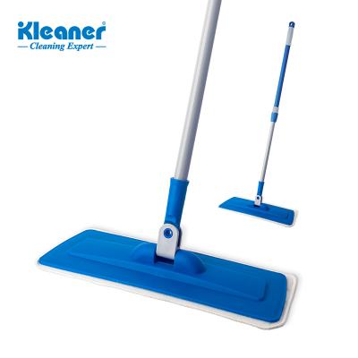 China Sustainable Metal Telescopic Handle Microfiber Marble Floor Flat Kleaner Mop for sale