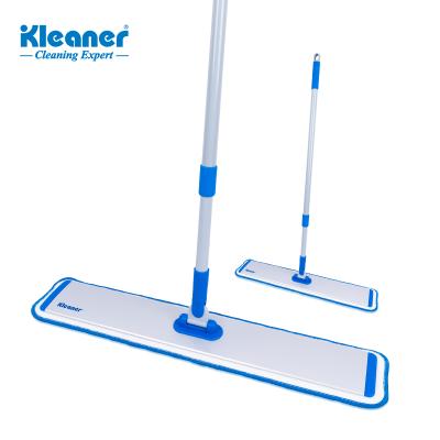 China Sustainable Household Cleaning Tools 60CM Microfiber Commercial Floor Broom Kleaner Microfiber Cleaning Flat Mop for sale