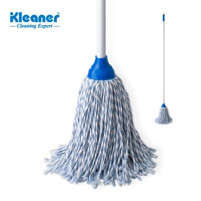 China Kleaner Sustainable Home Round Water Absorption Cotton Rope Main Broom for sale