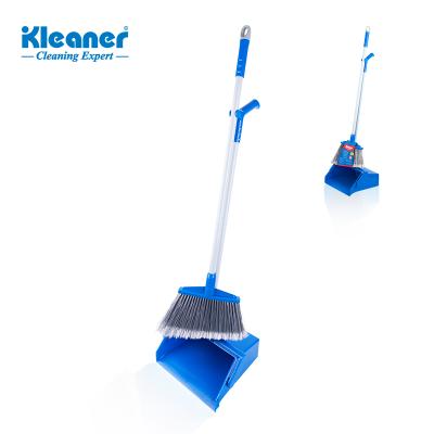 China GSC009 Viable Kleaner Cleaning Portable Metal Handle Dustpan and Broom Set for sale