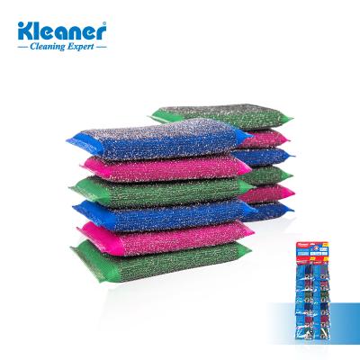 China Durable Kleaner Dish Sponges for Washing Dishes Non-scratch (12Pcs) Scrub Sponge Kitchen Rubbing Sponges for sale