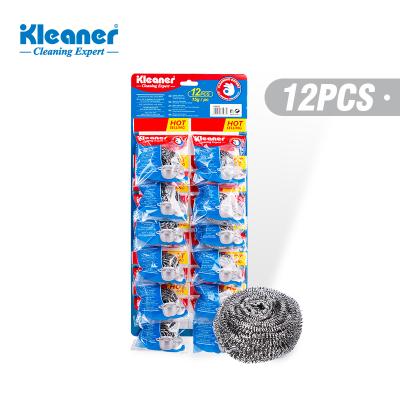 China Sustainable Kleaner 15Gx12 Stainless Steel Scourer Ball Set For Kitchen Cleaning for sale