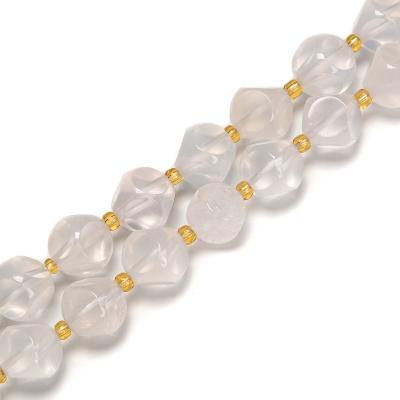 China DIY decoration; Strap; Necklace ; Nice 10mm 12mm New Zealand Creamy White Rubik's Cube Quartz Gemstone Loose Beads From Earring Etc. for jewelry making for sale