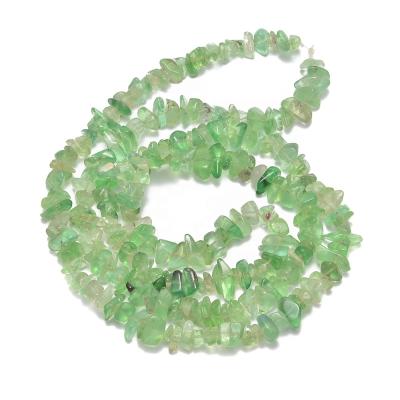 China DIY decoration; Strap; Necklace ; Earring etc. Nice 7~8mm Making 34 Inch Green Fluorite Stone Chips Beads Jewelry for sale