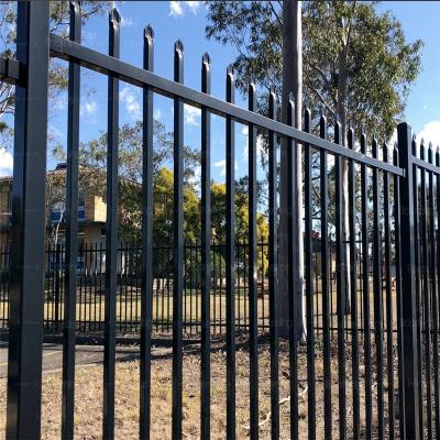 China Easily Assembled Galvanized Steel Fence Pvc Coated Steel Fence Zinc Steel Fence for sale