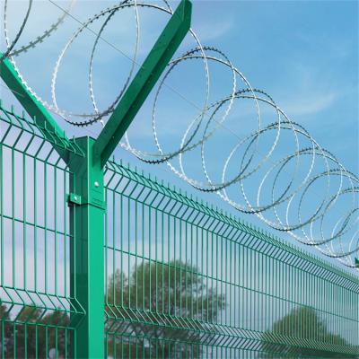 China Easily Assembled Airport Welded Wire Mesh Fence Airport Security Barrier 358 for sale