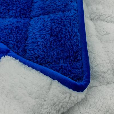 China Anti-Static sensory premium adult sherpa minky fabric weighted blanket heavyblanket for sale