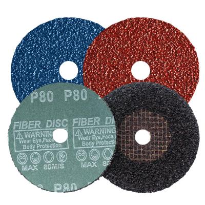 China Outdoor Polish For Wood And Stone 7 Inch Resin Fiber Disc OEM 180 Zirconia Abrasive Fiber Sanding Discs *22 For Angle for sale