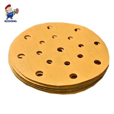 China 2022 Non-Clogging Top Selling High Efficiency Grinding To Grit 40-2000 Yellow Sanding Disc For Aluminum Magnesium Alloy Polish for sale