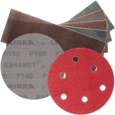 China Mesh Sanding Screen Disc 125mm Abrasive Anti-Lock Dry Grinding Sandpaper P120 Similar For Mirka Quality for sale