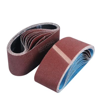 China For Wood Materials/Aluminum Products/Plastic/Fiberglass Abrasive Roll Sander Sand Belt Emery OEM Aluminum Oxide Ceramic Belt Sander Sanding Belt for Wood and Aluminum Red Polish metal for sale