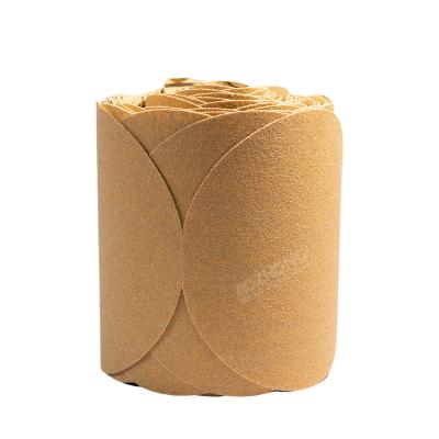 China 6 Inch Sandpaper Individual Stick Adhesive Backed PSA Aluminum Oxide Wood Polishing Flexible Sanding Discs Round Automotive Sandpaper Rolls Discs for sale