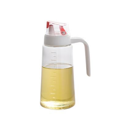 China Viable Cook 630ml Dispenser Oil Glass Container Vinegar Bottle , Glass Bottle For Olive Oil for sale