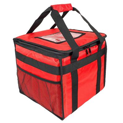 China Waterproof Food Catering Bag Takeaway Hot Thermal Insulated Cooler Bag Pizza Delivery Bag for sale