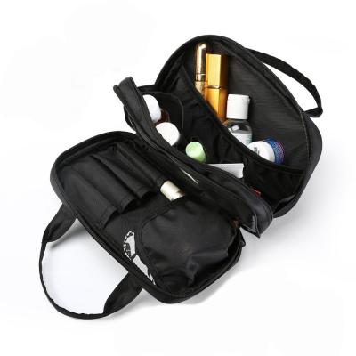 China Waterproof Travel Makeup Bag Makeup Brushes Holder Case Cosmetic Pouch Organizer with Handle for sale