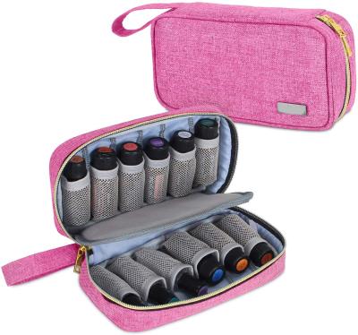 China Durable Travel Bag Cosmetic Essential Oil Carry Bag Holds 12 Bottle 5ml-15ml Vials for sale